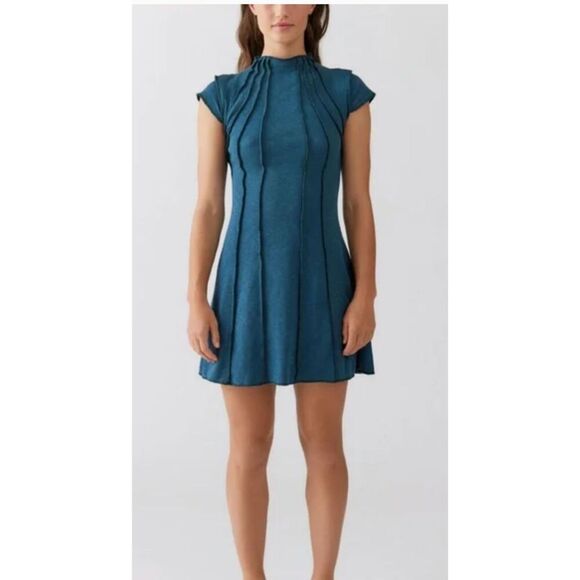 Urban Outfitters Rishe Seamed Mini Dress Frock Size Medium NWT! - Picture 1 of 7